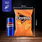 Doritos Tex Mex, Nachos con sabor a queso, Producto de Aperitivo, bolsa individual, 140gr - Imagen 6