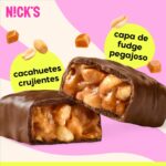NICKS Peanuts n Fudge Barritas Keto Chocolate Cacahuetes Caramelo 175 Calorías, 4,1 Carbohidratos Netos, Sin Azúcar Añadido Low Carb Dulces Chocolatinas Sin Gluten (15x40g) - Imagen 9