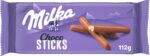 Milka Choco Sticks Palitos de Galleta Cubiertos de Chocolate con Leche de los Alpes, 112g