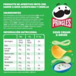 Pringles Sour Cream & Onion | Aperitivo salado Sabor Crema agria y Cebolla | Tubo | 185g - Imagen 5