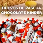 Onza Mona de Pascua Chocolate Kinder para Regalar - Cesta Huevos de pascua chocolate Schokobons, Kinder Bueno, Happy Hippo - Regalos originales para mujer y hombre - Imagen 4