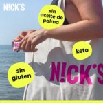 NICKS Peanuts n Fudge Barritas Keto Chocolate Cacahuetes Caramelo 175 Calorías, 4,1 Carbohidratos Netos, Sin Azúcar Añadido Low Carb Dulces Chocolatinas Sin Gluten (15x40g) - Imagen 4