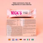 NICKS Peanuts n Fudge Barritas Keto Chocolate Cacahuetes Caramelo 175 Calorías, 4,1 Carbohidratos Netos, Sin Azúcar Añadido Low Carb Dulces Chocolatinas Sin Gluten (15x40g) - Imagen 5