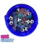 Football-themed Candy Bucket, 4-Pack Assorted Snacks & Candies - Imagen 2